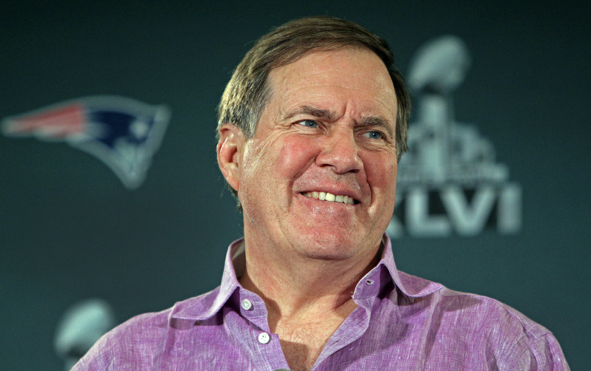 In January, Bill Belichick becomes a softy