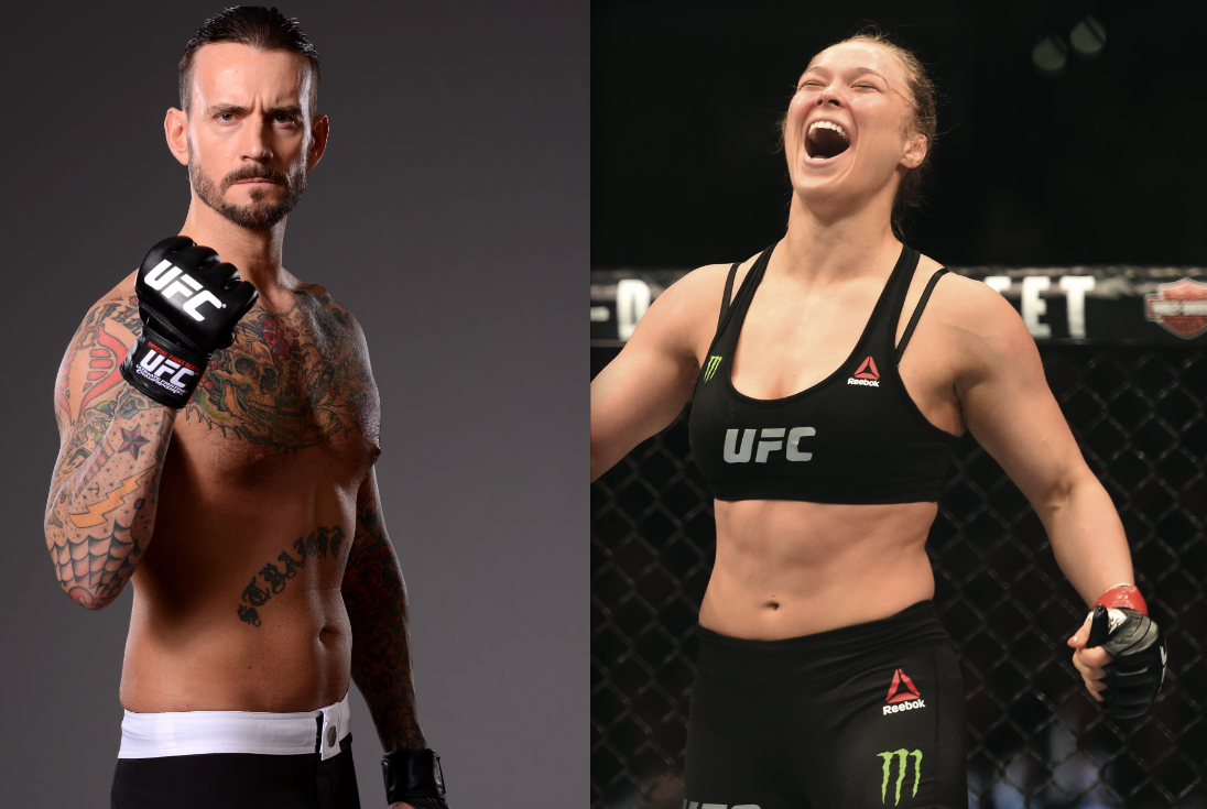 When will CM Punk, Ronda Rousey fight in UFC in 2016?