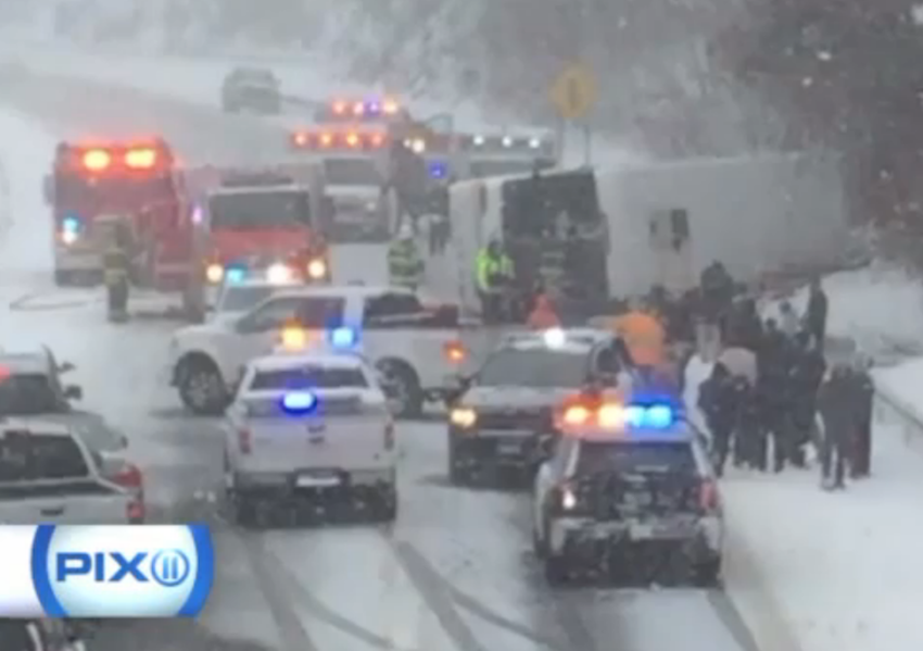 30 injured, 6 critical after bus overturns in Connecticut: Reports