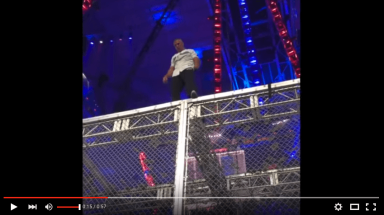 Shane McMahon YouTube video – full jump, fall off of Hell in a Cell cage