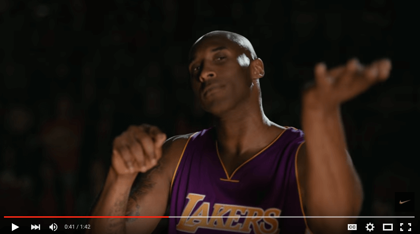 Kobe Bryant – Nike ‘I hate you’ commercial YouTube video