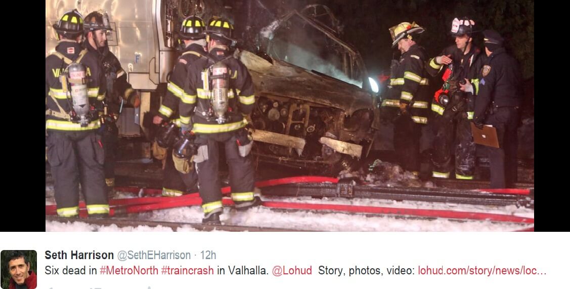 See how Metro-North tragedy unfolded on social media in shocking images