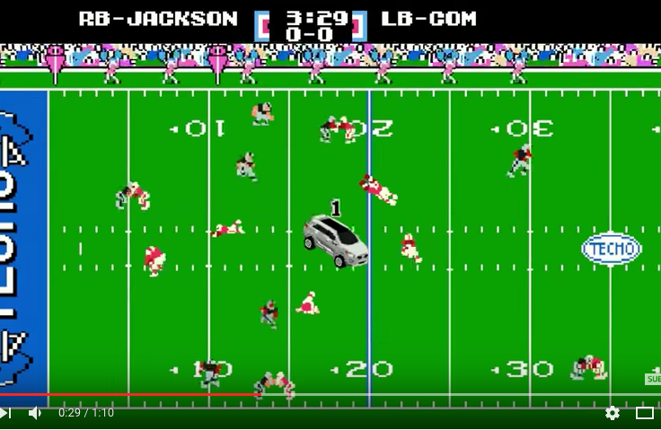 Tecmo Bowl / Bo Jackson video game commercial owned Week 1 (YouTube)