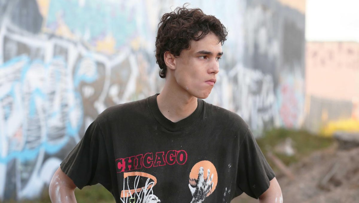 Young actor uses spray paint to reveal his Latino roots