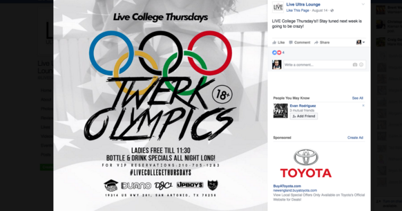 A club in San Antonio is holding the ‘Twerking Olympics’
