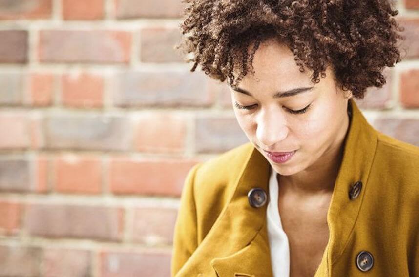 Woman with depression