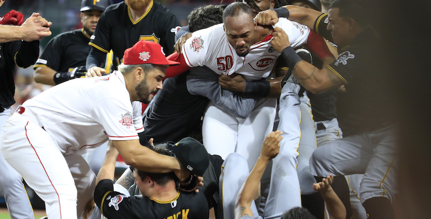 WATCH: Reds and Pirates brawl video in slo-mo adds drama to wild baseball fight