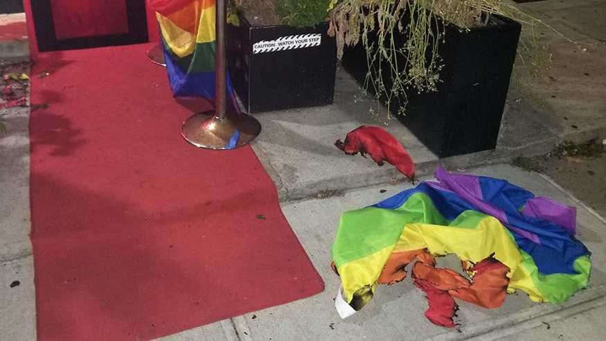 Rainbow flag set on fire again at NYC’s only black-owned gay bar