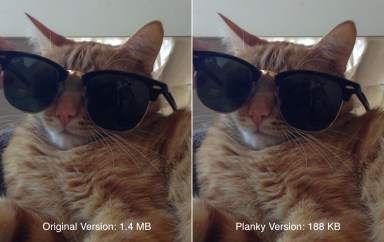 Planky photo app easily compresses your images without losing quality