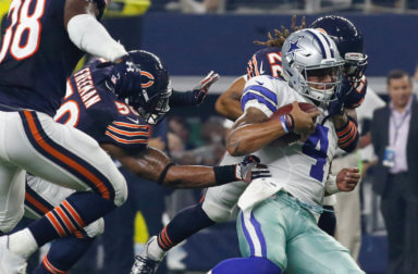 Cowboys Bears spread odds money line over under total Thursday Night Football