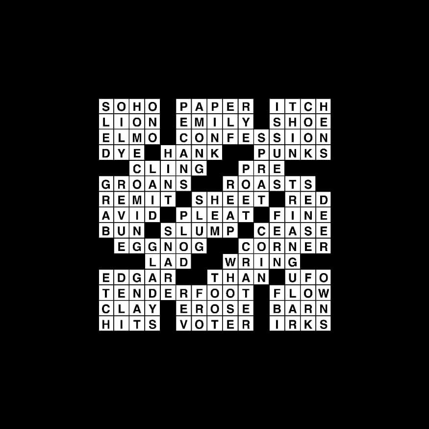 Crossword puzzle, Wander Words answers: November 12, 2019