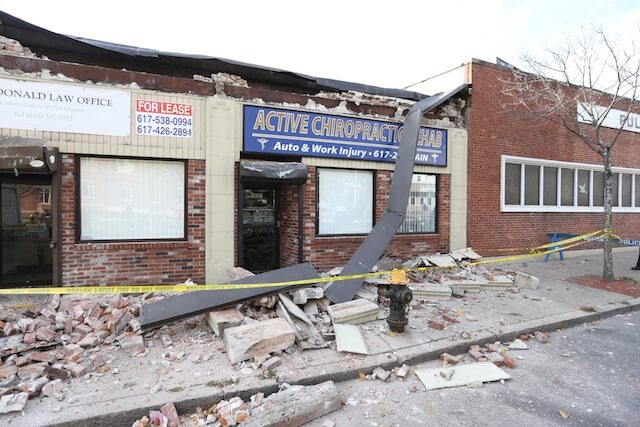 Dorchester building partially collapses: reports