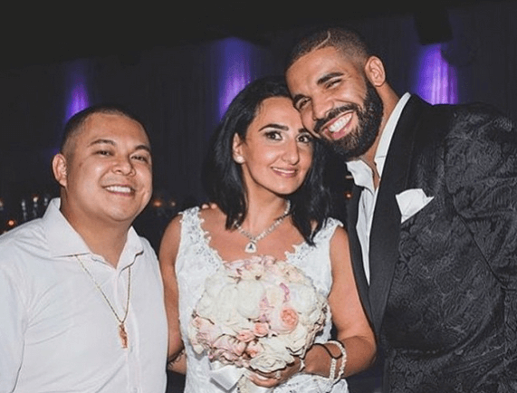 VIDEO: Drake drops new song at his barber’s wedding