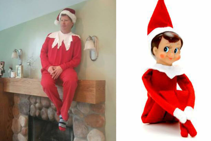 Hire A Human Elf On The Shelf To Spice Up Your Party And Creep Out Guests Metro Us