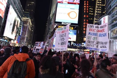 PHOTOS: Protesters take over New York City streets following jury’s decision