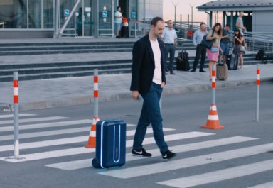 Hands-free robotic suitcase goes wherever you go