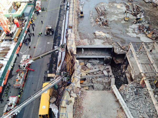 Hell’s Kitchen building collapses, seriously injures construction worker