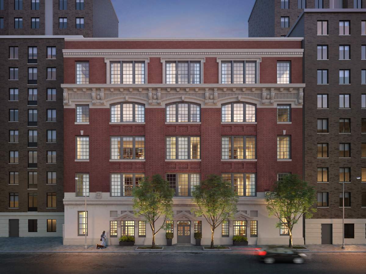 Rendering shows schoolhouse-to-condominium conversion in Hell’s Kitchen
