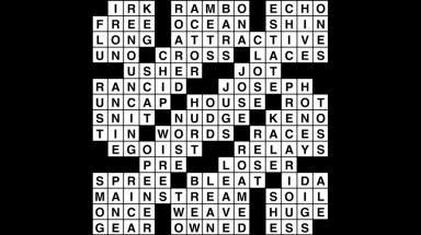 Crossword puzzle, Wander Words answers: June 17, 2019