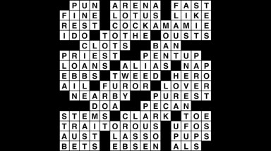 Crossword puzzle, Wander Words answers: June 26, 2019