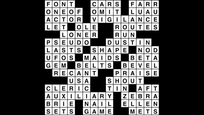 Crossword puzzle, Wander Words answers: July 8, 2019