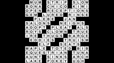 Crossword puzzle, Wander Words answers: July 10, 2019