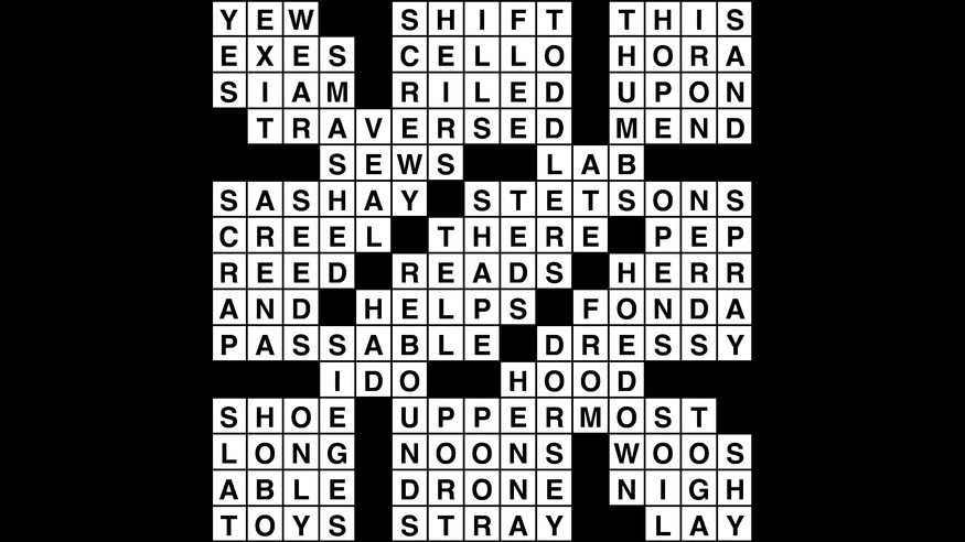 Crossword puzzle, Wander Words answers: July 11, 2019