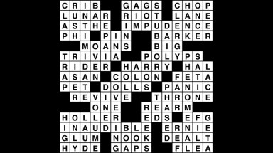 Crossword puzzle, Wander Words answers: July 17, 2019