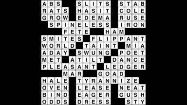 Crossword puzzle, Wander Words answers: July 25, 2019