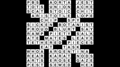 Crossword puzzle, Wander Words answers: July 30, 2019
