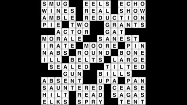 Crossword puzzle, Wander Words answers: July 31, 2019