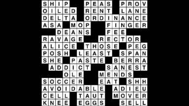Crossword puzzle, Wander Words answers: August 5, 2019