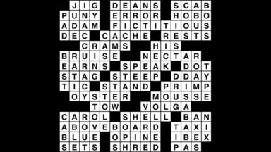 Crossword puzzle, Wander Words answers: August 12, 2019