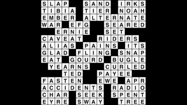 Crossword puzzle, Wander Words answers: August 14, 2019