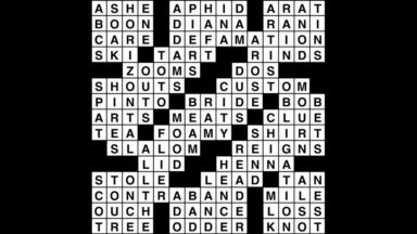 Crossword puzzle, Wander Words answers: August 15, 2019