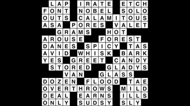 Crossword puzzle, Wander Words answers: August 21, 2019
