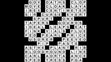 Crossword puzzle, Wander Words answers: September 13, 2019