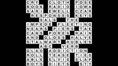 Crossword puzzle, Wander Words answers: September 24, 2019
