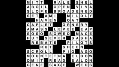 Crossword puzzle, Wander Words answers: October 4, 2019