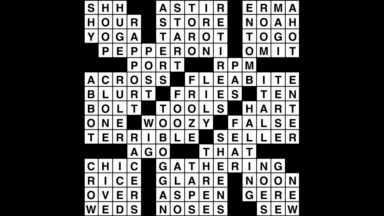 Crossword puzzle, Wander Words answers: October 8, 2019