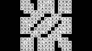 Crossword puzzle, Wander Words answers: October 8, 2019