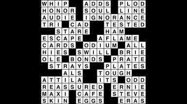 Crossword puzzle, Wander Words answers: October 9, 2019
