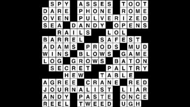 Crossword puzzle, Wander Words answers: October 11, 2019