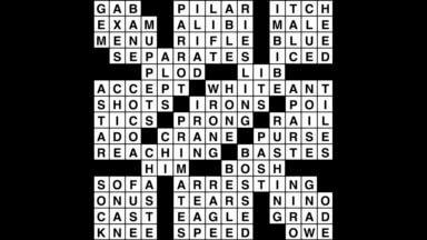 Crossword puzzle, Wander Words answers: October 22, 2019