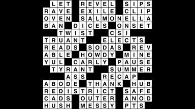 Crossword puzzle, Wander Words answers: November 4, 2019