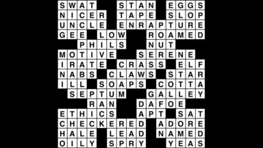 Crossword puzzle, Wander Words answers: November 6, 2019