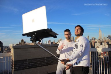Artists create ‘MacBook Selfie Stick’