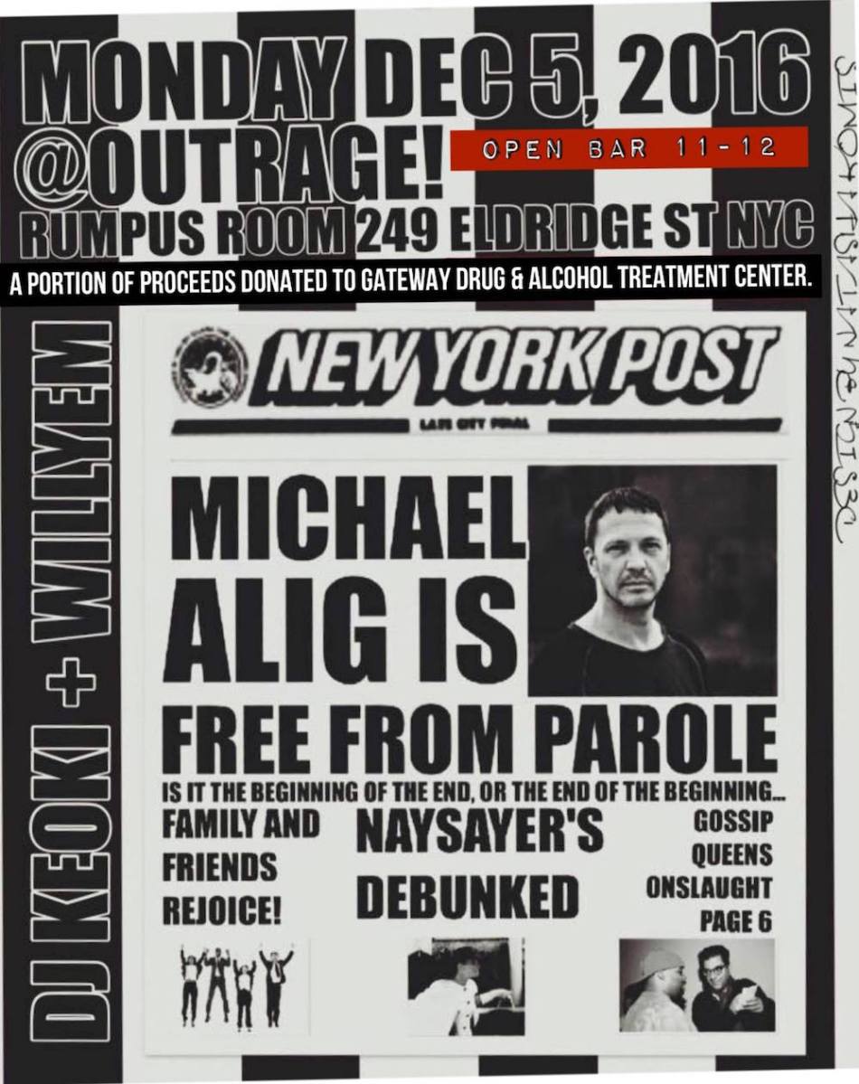 Club Kid Michael Alig got death threats before ‘Free From Parole’ party: