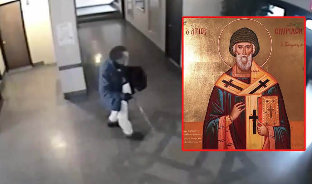 Elderly thief seen in video carrying painting out of Manhattan church: NYPD