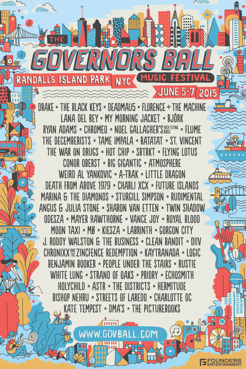 Here’s the lineup for Governors Ball 2015!